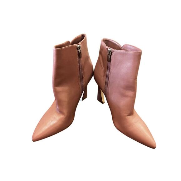 EUC LIght pink Pink Nine West zip up boots size 9.5 - Picture 2 of 9